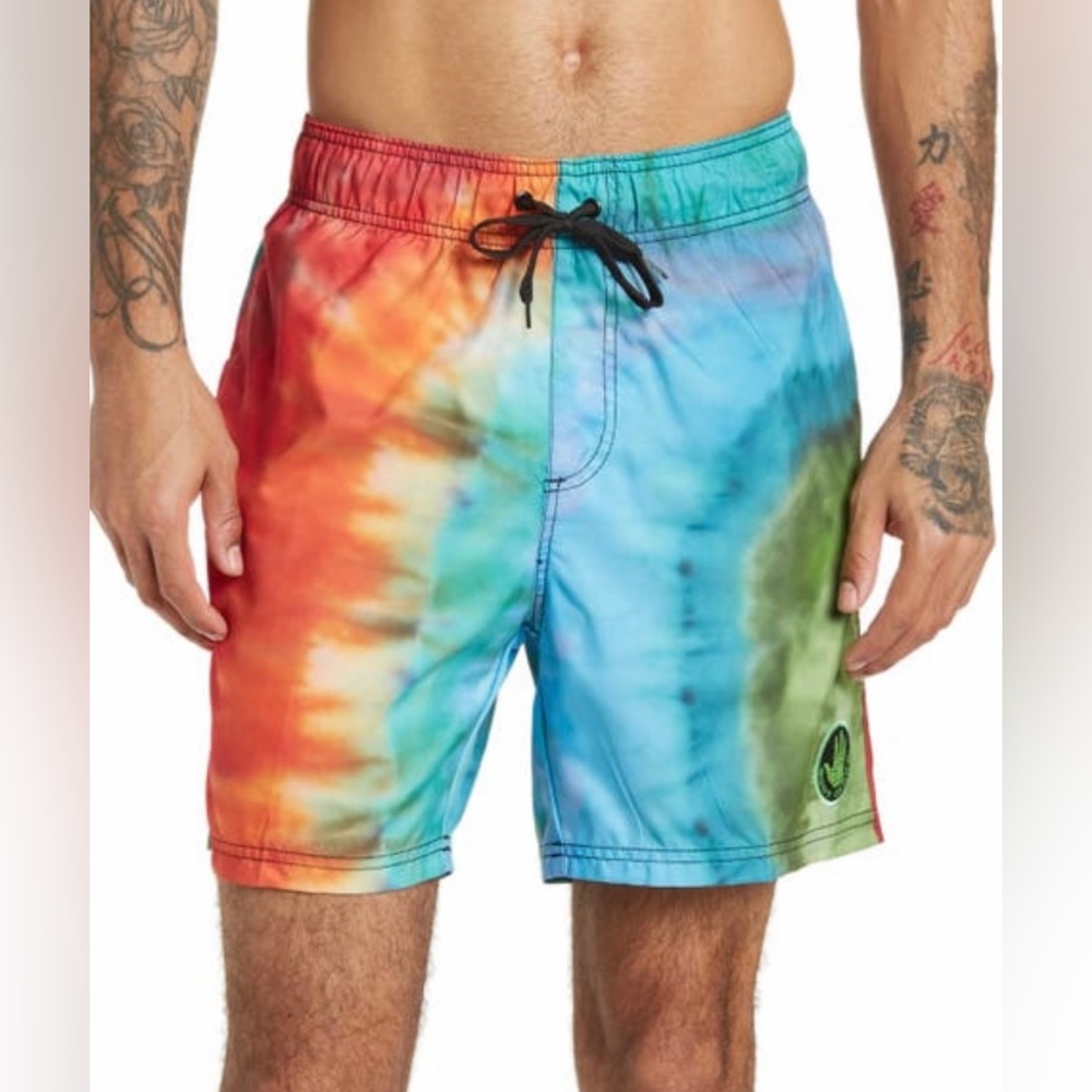 Body Glove Maui Swim/Board Short in Tie Dye